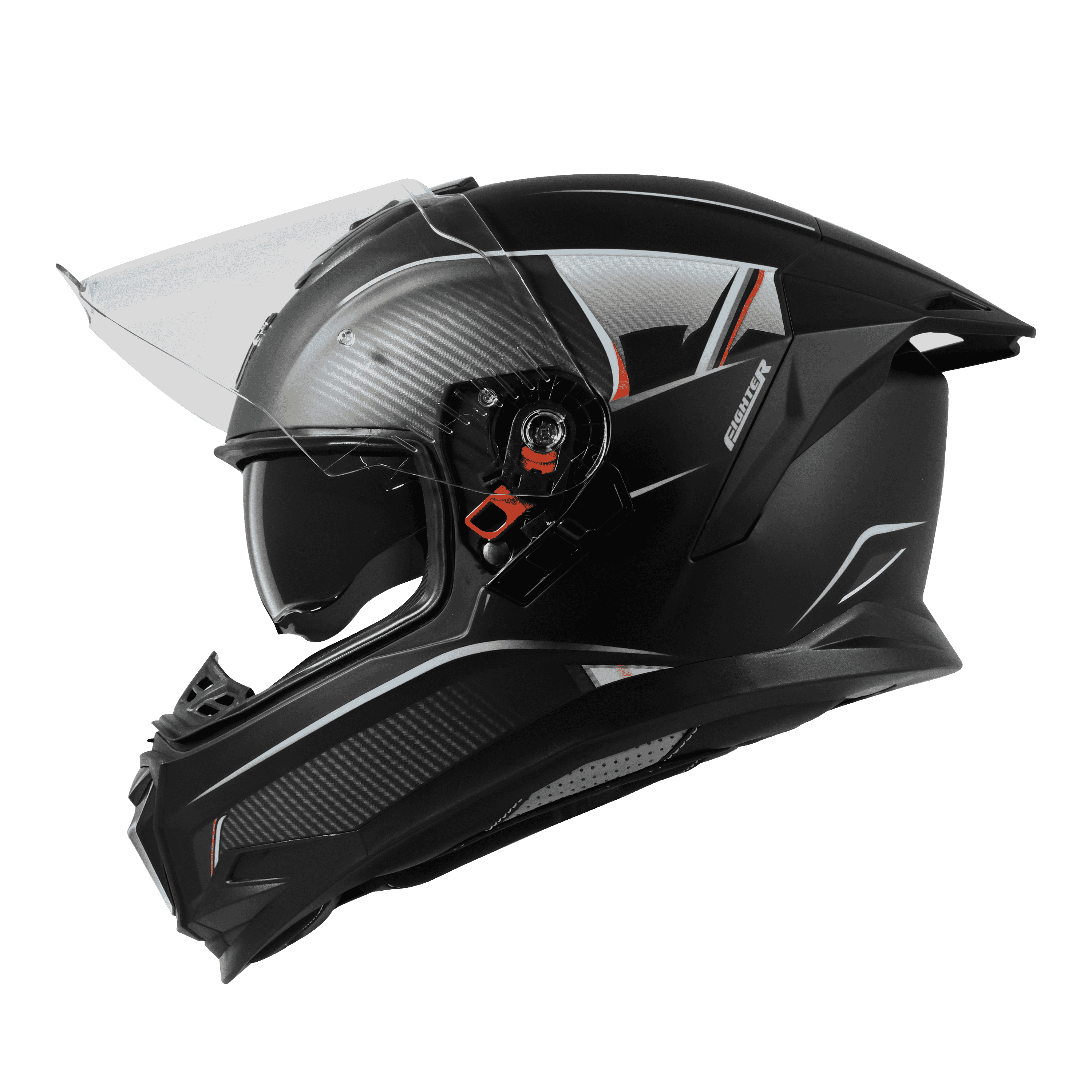 SBH-57 ISS FIGHTER F1 GLOSSY BLACK WITH LIGHT BLUE 